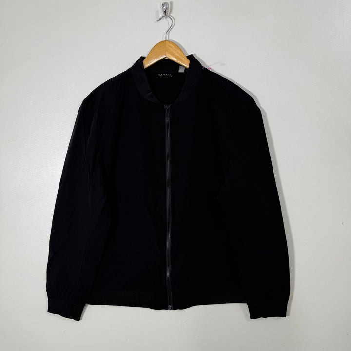 TAHARI BEN COLLAR BOMBER JACKET BLACK COLOUR
