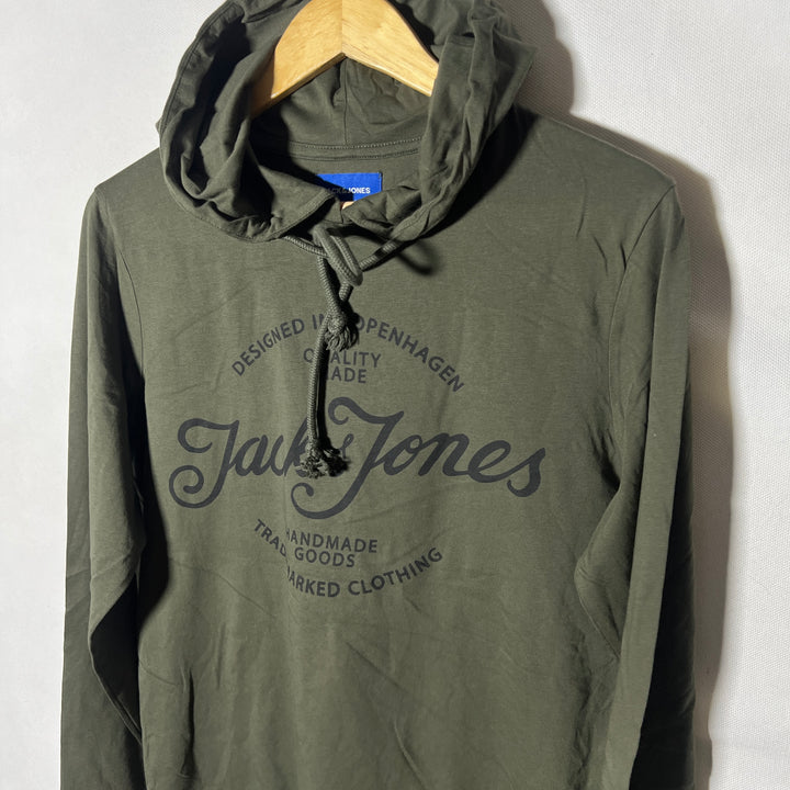 JACK & JONES LONG SLEEVES COTTON TSHIRT WITH HOOD