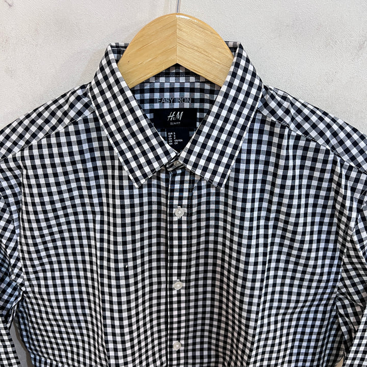 H&M EASY CARE SLIM FIT COTTON SHIRT