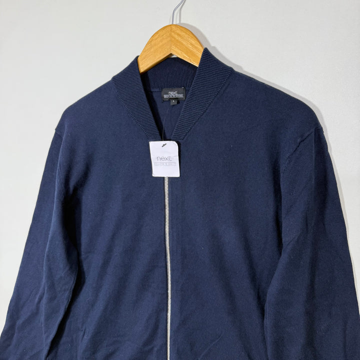 NEXT BEN COLLAR COTTON SWEATER BRAND NEW BLUE COLOUR