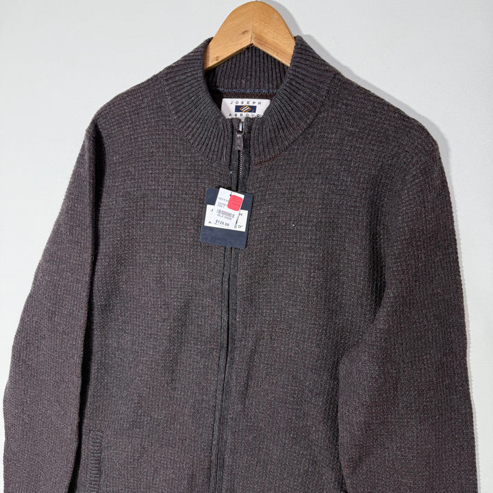 JOSEPH ABBOUD KNITWEAR FULL ZIP SWEATER BRAND NEW