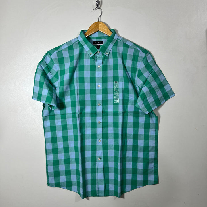 CLUB ROOM BUTTON DIWN HALF SLEEVES SHIRT BRAND NEW