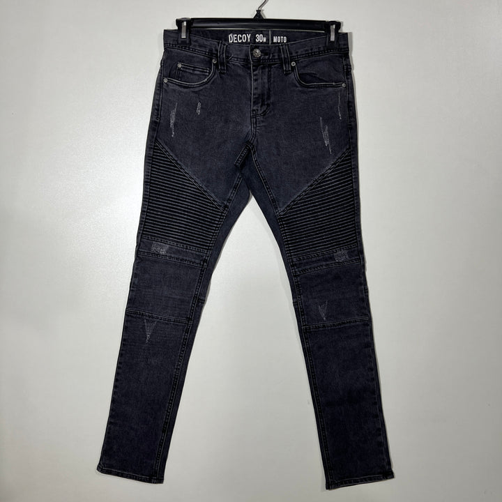 DECOY SKINNY FIT RIP JEANS WITH STRETCH