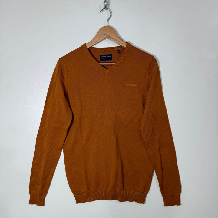 TEDDY SMITH V NECK COTTON SWEATER