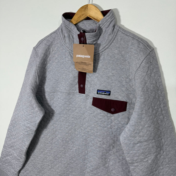 PATAGONIA REGULAR FIT ORGANIC COTTON QUIT 4 BUTTON FLEECE PULLOVER BRAND NEW