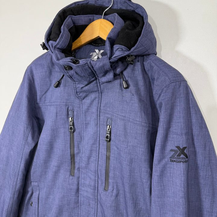 ZEROXPOSUR SOFT SHELL WINDBREAKER JACKET WITH HOOD