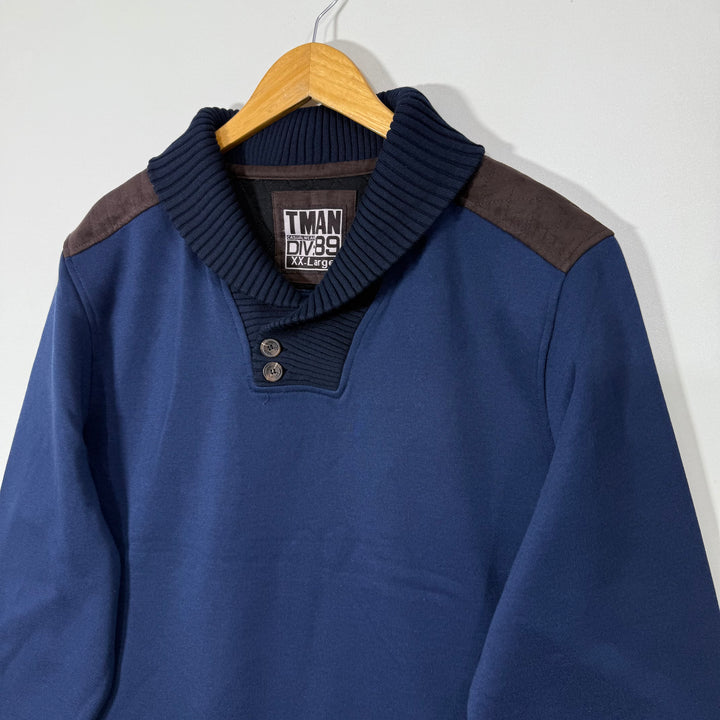 TMAN SHAWL COLLAR SWEATSHIRT BRAND NEW INNER FLEECE