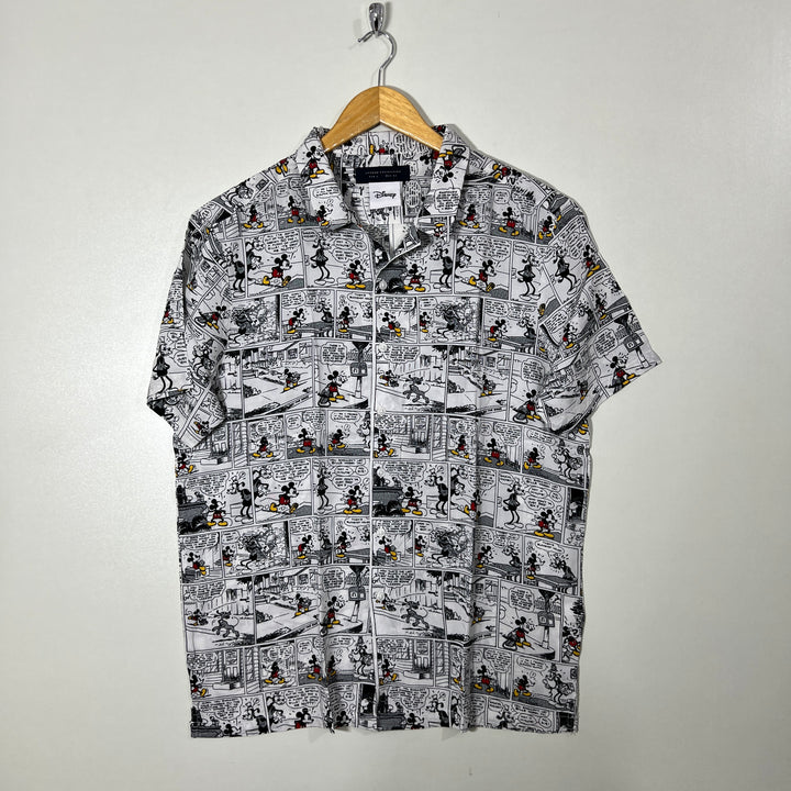 DISNEP SAFARI COLLAR HALF SLEEVES HAWAI SHIRT