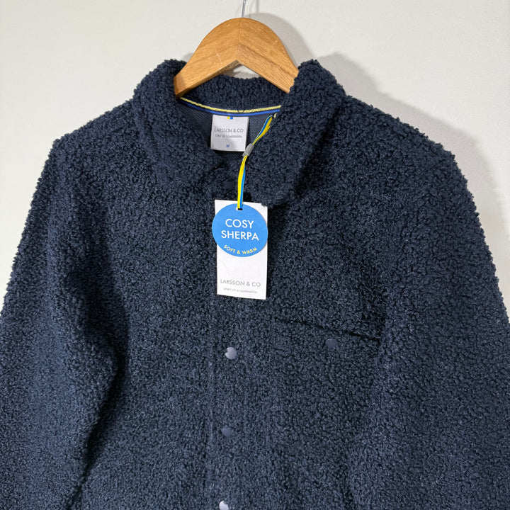 LARSON & CO COSY SHERPA SOFT & WARM JACKETS BRAND NEW BLUE COLOUR