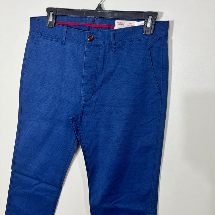 SPRINGFIELD PRINTED COTTON CHINO PANT WITH STRETCH