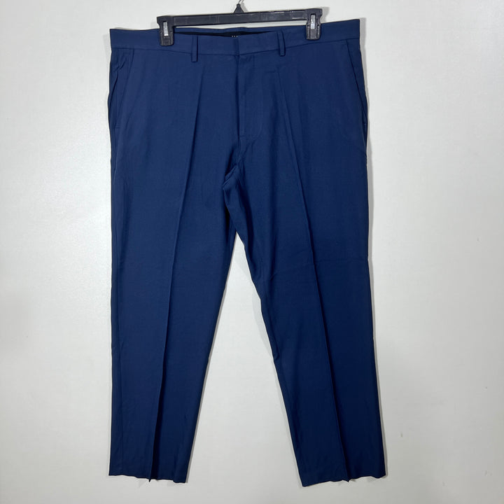 HAGGAR ACTIVE SERIES PERFORMANCE PANT WITH STRETCH BLUE COLOUR