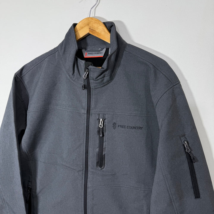 FREE COUNTRY SOFT SHELL WINDBREAKER JACKET INNER FLEECE