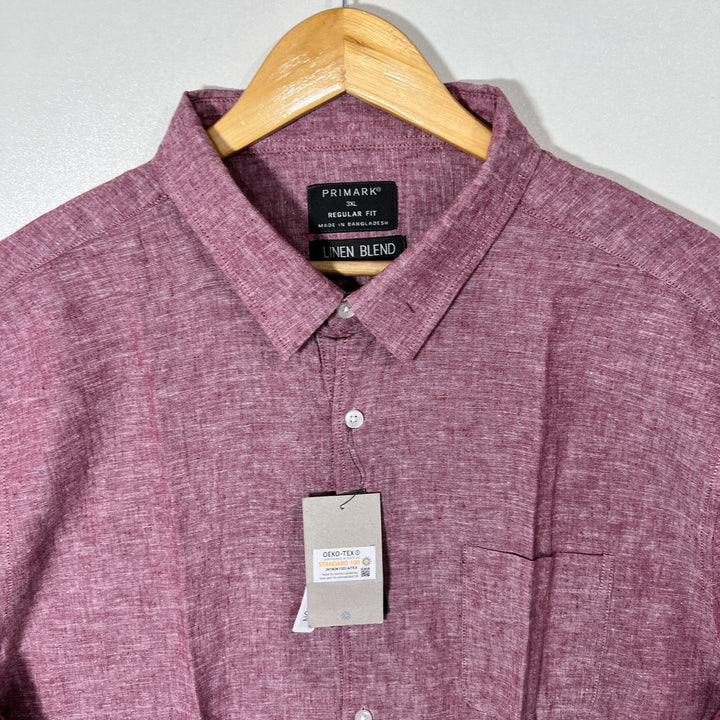 PRIMARK REGULAR FIT HALF SLEEVES LINEN SHIRT BRAND NEW