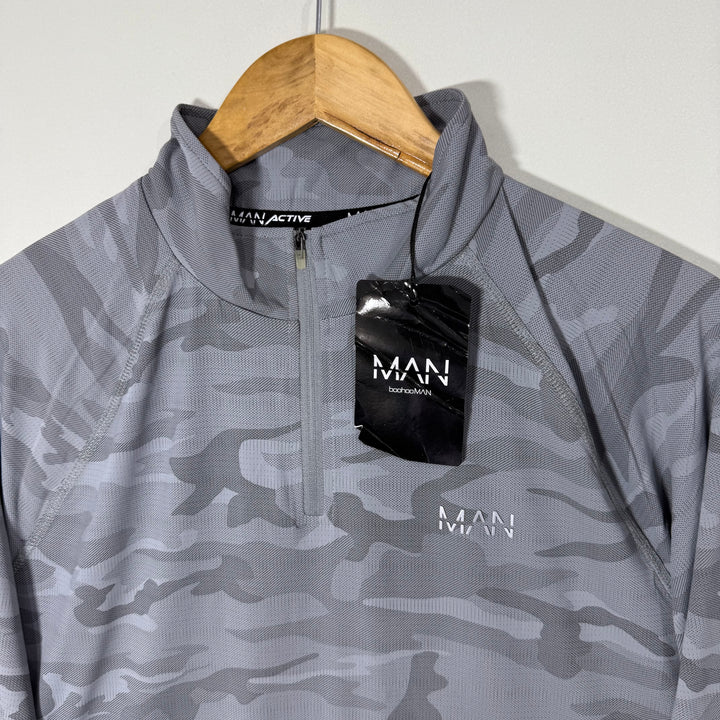 BOOHOOMAN ACTIVE CAMOUFLAGE SPORT PULLOVER BRAND NEW