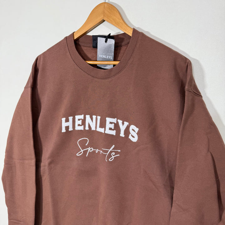 HENLEYS DROPPED SHOULDER SWEATSHIRT BRAND NEW INNER FLEECE