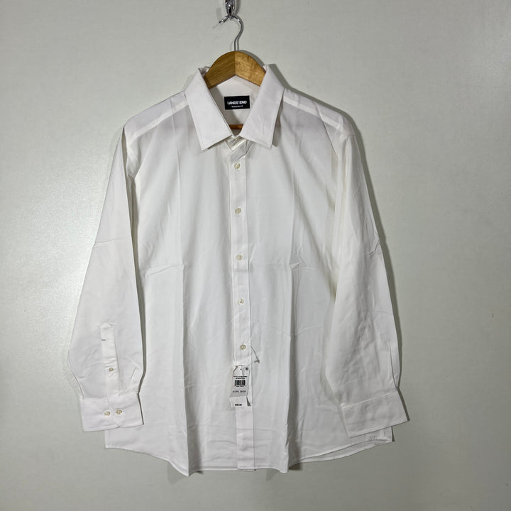LANDS END REGULAR FIT NON IRON FORMAL SHIRT BRAND NEW WITH STRETCH