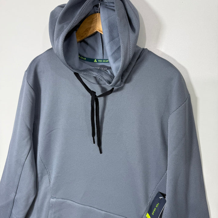 TEK GEAR WICKING BRUSHED FLEECE FUNCTIONAL DRAWCORD SPORT HOODIE INNER FLEECE BRAND NEW