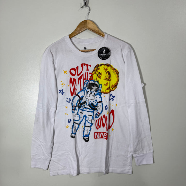 HYPER SPACE LONG SLEEVES COTTON TSHIRT BRAND NEW