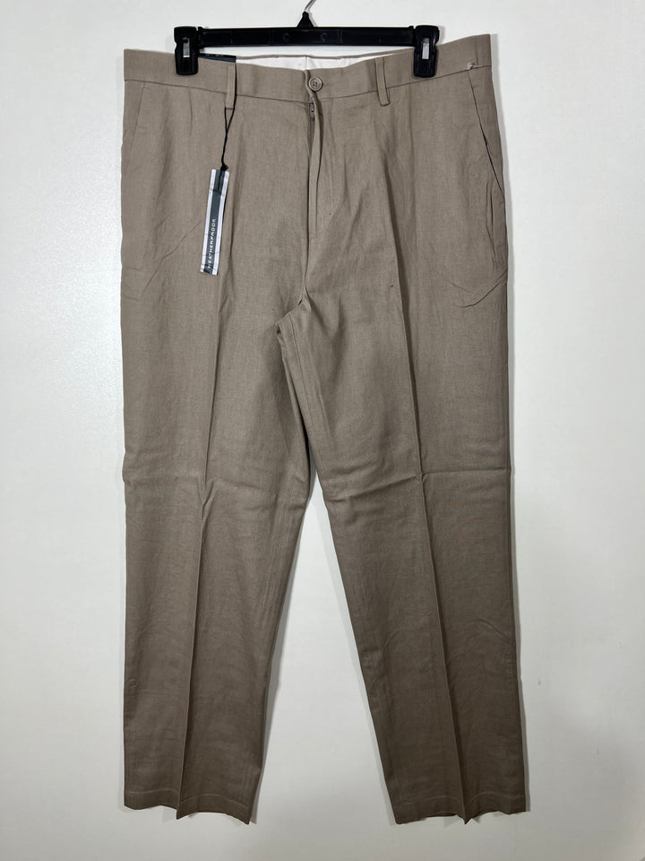 WEATHERPROOF WRINKLE RESISTANT MACHINE WASHABLE EASY CARE LINEN COTTON PANT BRAND NEW