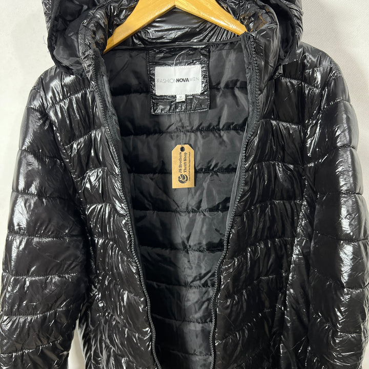 FASHION NOVA MEN PUFFER JACKET WITH HOOD