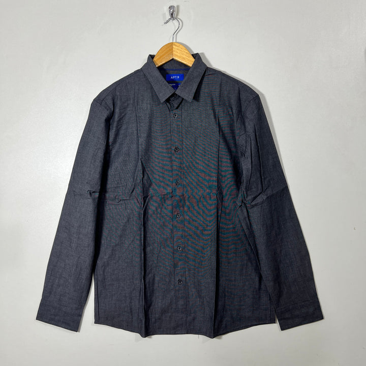 APT.9 NO IRON PREMIER FLEX COTTON SHIRT WITH STRETCH