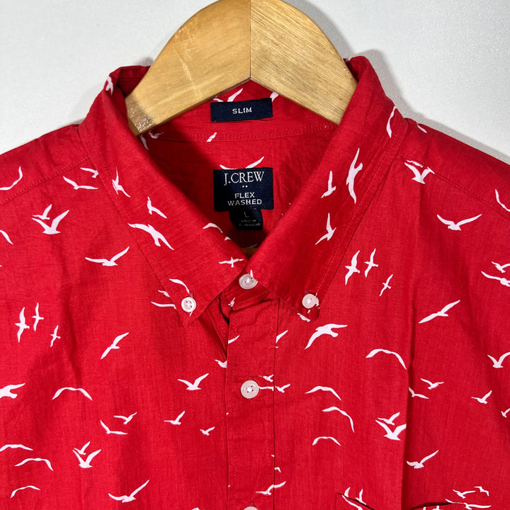 J CREW SLIM FIT FLEX WASHED HALF SLEEVES SHIRT BRAND NEW