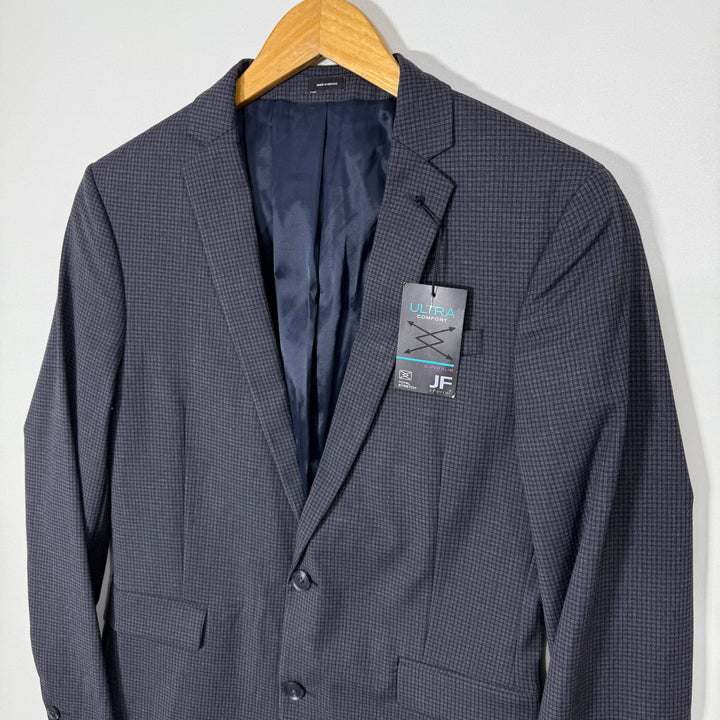 J. FERRAR SUPER SLIM FIT ULTRA COMFORT CHECKERED BLAZER BRAND NEW WITH STRETCH