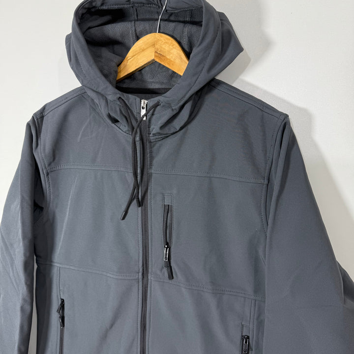 POINT SUMMIT SOFT SHELL WINDBREAKER JACKET INNER FLEECE WITH HOOD