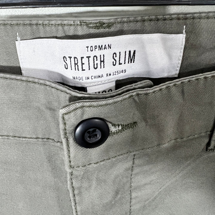 TOPMAN SLIM FIT COTTON SHORT WITH STRETCH