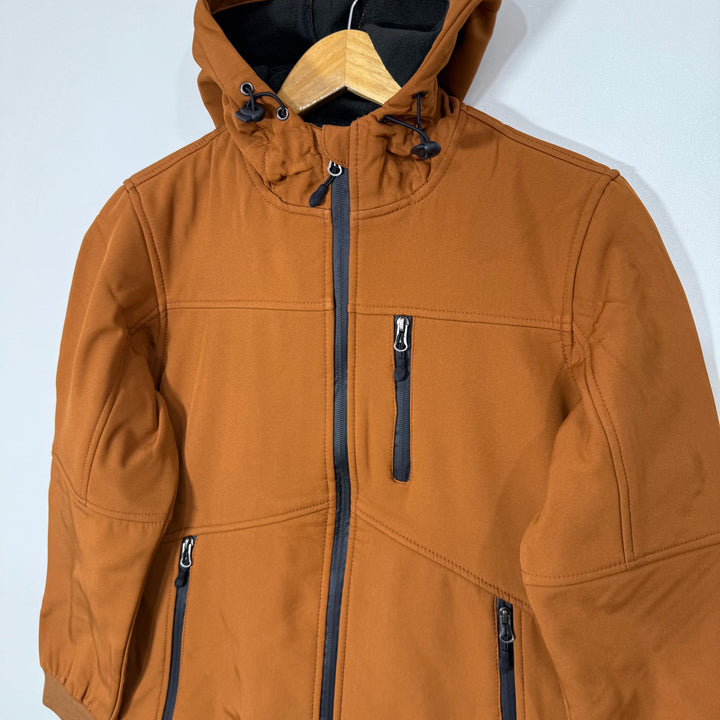 SNOW DREAMS SOFT SHELL WINDBREAKER BREAKER JACKET WITH HOOD INNER FLEECE