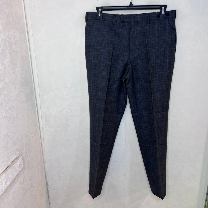 TED BAKER LONDON MODERN FIT CHECKERED FORMAL DRESS PANT