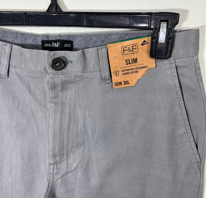 F&F SLIM FIT COTTON CHINO PANT BRAND NEW WITH STRETCH