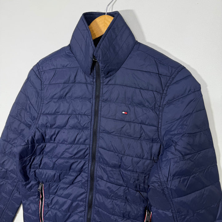 TOMMY HILFIGER PACKABLE PUFFER JACKET BLUE COLOUR