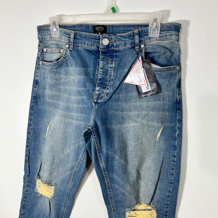 BOOHOOMAN SLIM FIT DENIM PANT BRAND NEW WITH STRETCH