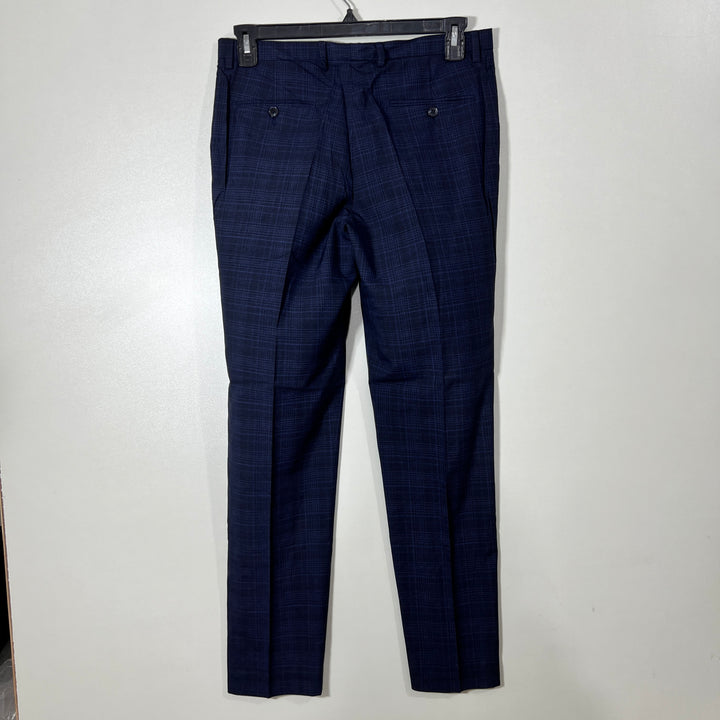 BURTON MENSWEAR LONDON SLIM FIT CHECKERED DRESS PANT WITHOUT STRETCH
