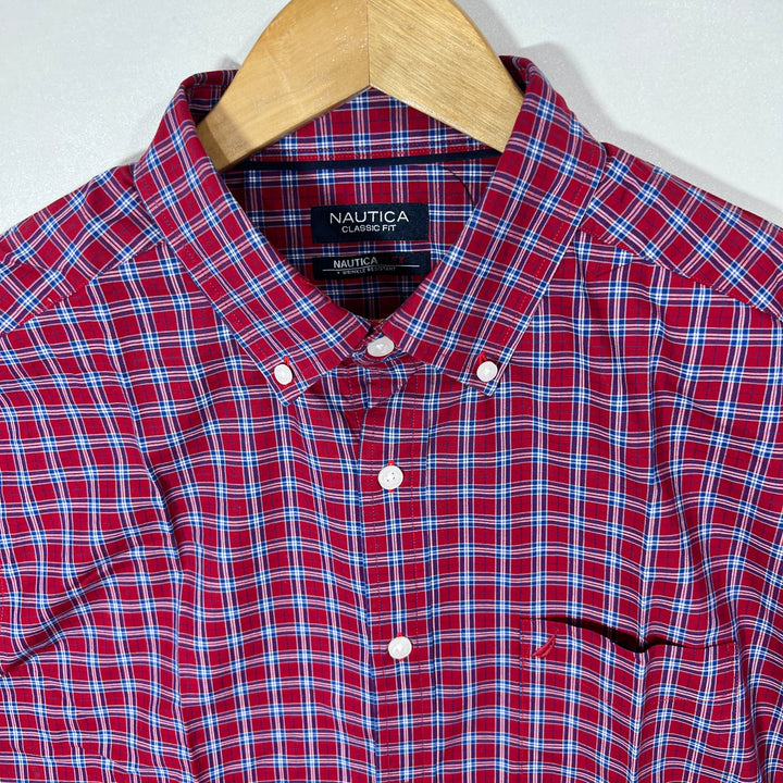 NAUTICA BUTTON DOWN CASUAL COTTON SHIRT
