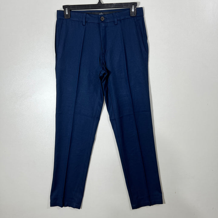 HAGGAR 26 SLIM FIT PERFORMANCE PANT WITH STRETCH BLUE COLOUR