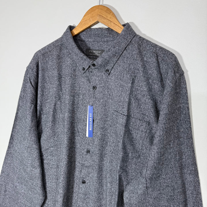 PRIMARK REGULAR FIT BUTTON DOWN FLANNEL COTTON SHIRT BRAND NEW