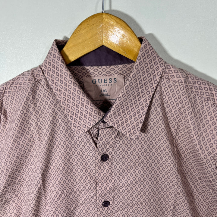 GUESS SLIM FIT COTTON SHIRT WITH STRETCH