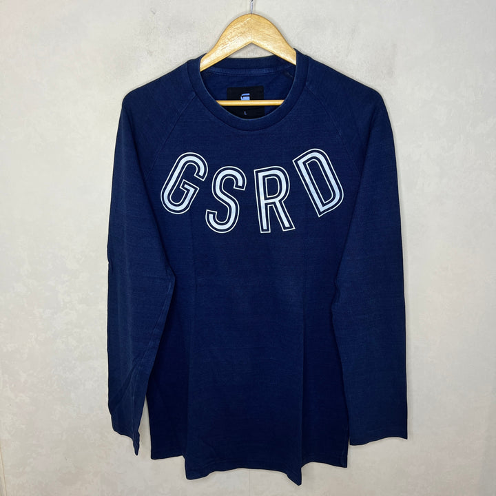 G STAR RAW LONG SLEEVES COTTON TSHIRT