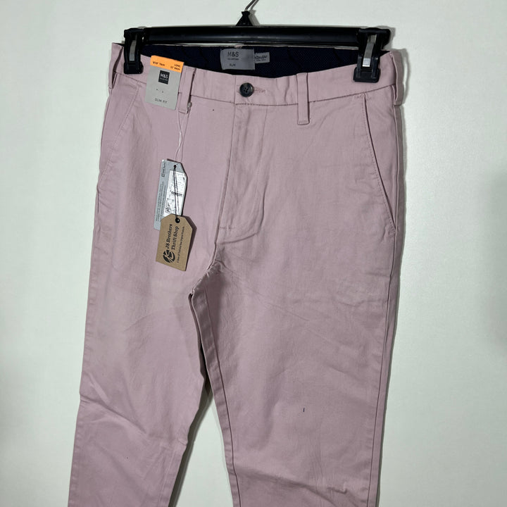 MARKS & SPENCER SLIM FIT COTTON CHINO PANT BRAND NEW WITH STRETCH