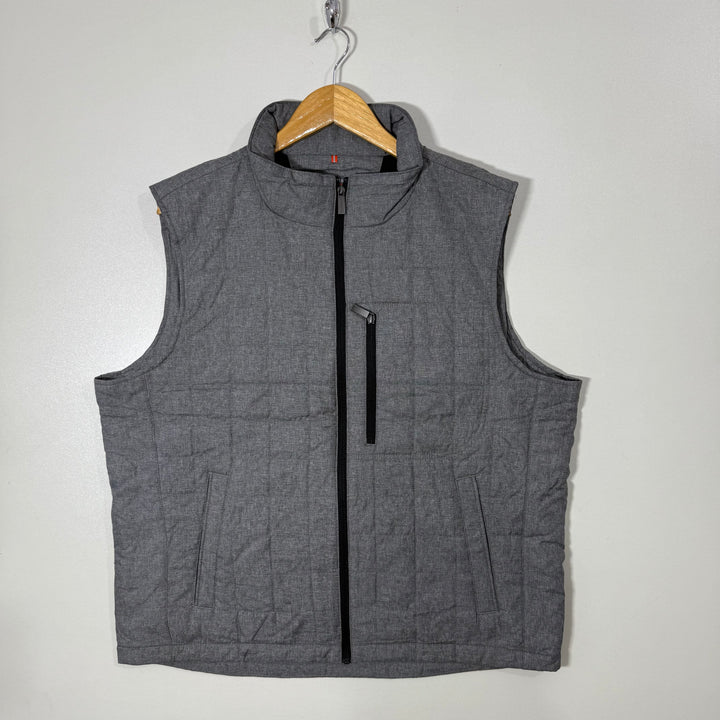 VAN HEUSEN SLEEVES LESS CHECKERED