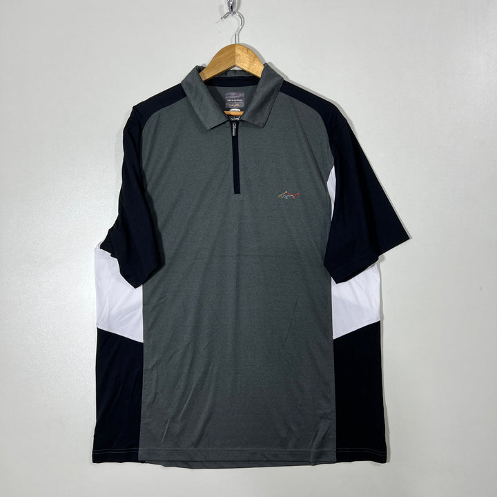 GREG NORMAN HALF ZIP SPORT POLO TSHIRT