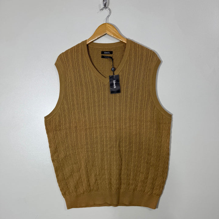 ASHWORTH V NECK  SLEEVES LESS SWEATER BRAND NEW