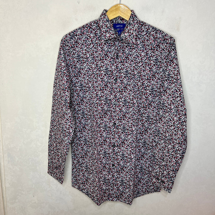 APT.9 PRINTED CASUAL COTTON SHIRT WITH STRETCH