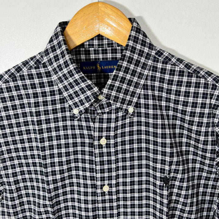 RALPH LAUREN POLO BUTTON DOWN CHECKERED SHIRT