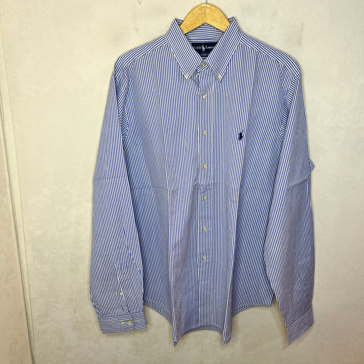 RALPH LAUREN POLO CLASSIC FIT BUTTON DOWN SEMI FORMAL COTTON SHIRT