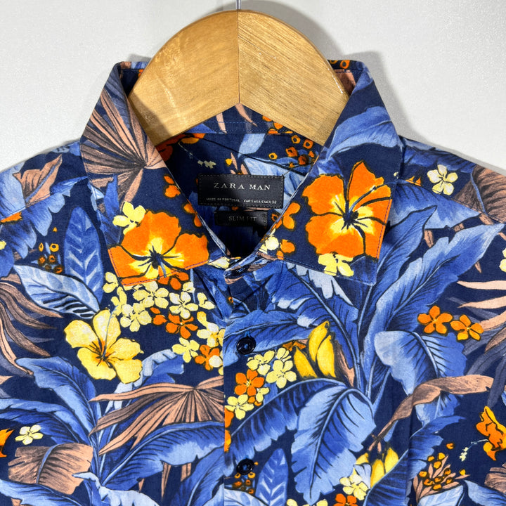 ZARA SLIM FIT CASUAL COTTON  SHIRT