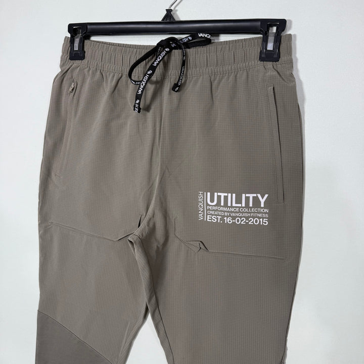 VANQUISH FITNESS SKINNY FIT HYBRID PARACHUTE SPORT TROUSER BRAND NEW