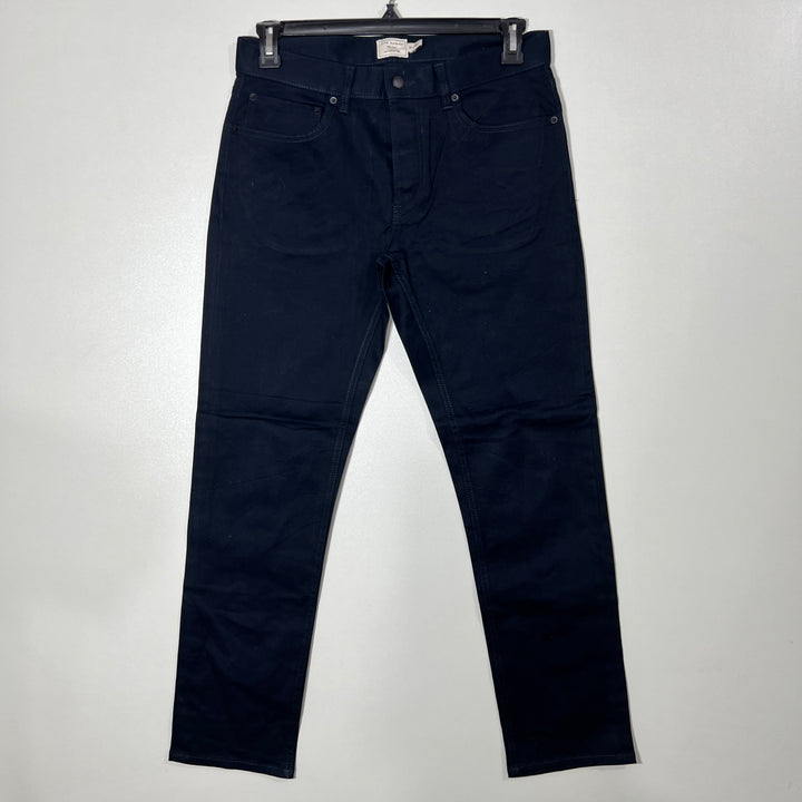 CLUB MONACO SLIM STRAIGHT COTTON JEANS WITH STRETCH